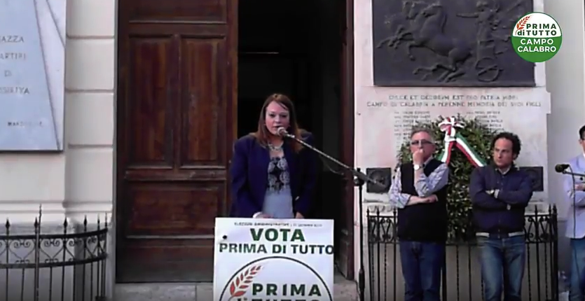 Miriam Noemi Idone - Comizio elettorale Prima di tutto Campo Calabro