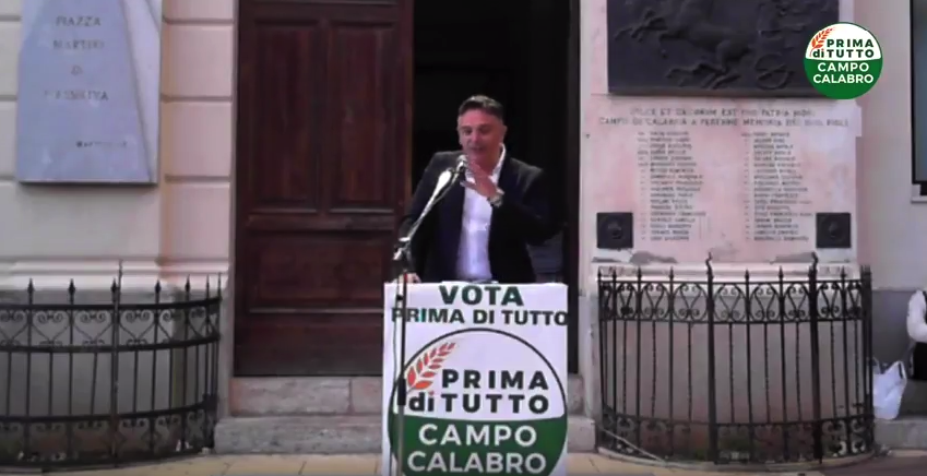 Francesco Santoro - Comizio elettorale Prima di tutto Campo Calabro
